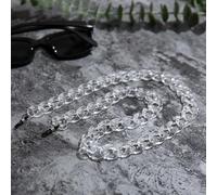 DIRKES Acrylic Reading Glasses Chain Women Anti Slip Amber Leopard Color Sunglasses Chain Strap Neck Lanyard Accessories