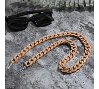 DIRKES Acrylic Reading Glasses Chain Women Anti Slip Amber Leopard Color Sunglasses Chain Strap Neck Lanyard Accessories