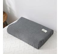 DIRKES Cotton Latex Pillow Case Cover Soft Solid Color Plaid Sleeping Pillowcase For Memory Foam Pillow Latex Pillow Case 30x50/40x60cm