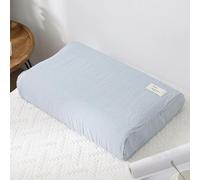 DIRKES Cotton Latex Pillow Case Cover Soft Solid Color Plaid Sleeping Pillowcase For Memory Foam Pillow Latex Pillow Case 30x50/40x60cm