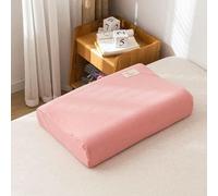 DIRKES Soft Cotton Latex Pillow Case Cover Solid Color Plaid Sleeping Pillowcase for Memory Foam Pillow Latex Pillow 30x50CM/40x60CM