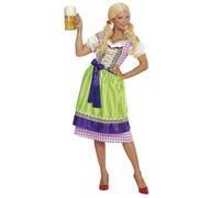 DIRNDL ADULT OKTOBERFEST COSTUME - WOMEN’S BAVARIAN BEER MAID FANCY DRESS