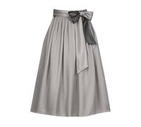 Dirndl Apron 70 cm Skirt Length Pink Women's Apron for Dirndl Green German Dirndl Dress Comfortable Easy Care Plain (Grey, M)