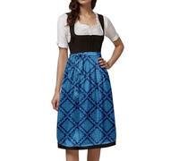 Dirndl Apron Long with Bow Modern Single Dirndl Aprons | Women's elegant dirndl apron with loving details, comfortable, shiny, Oktoberfest dirndl for costumes and festivities