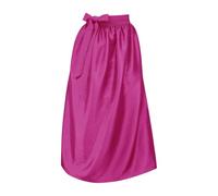 Dirndl Apron Women's Long Large Sizes Modern Without Lace Dirndl Aprons | Dirndl Apron Elegant Single with Bow Shiny Apron Shiny Costume Apron for Beer Festival Oktoberfest Carnival