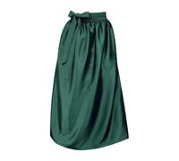 Dirndl Apron Women's Long Large Sizes Modern Without Lace Dirndl Aprons | Dirndl Apron Elegant Single with Bow Shiny Apron Shiny Costume Apron for Beer Festival Oktoberfest Carnival