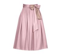 Dirndl Apron Women's Midi Dirndl Apron Festival Aprons for Oktoberfest Women Elegant Bavarian Costume Large Sizes Knee-Length Dress Women Traditional Dress Up Beer Festival Attire (XL)