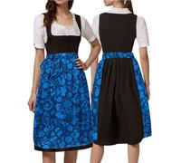 Dirndl Apron Women's Midi Knee-Length Large Sizes Shiny Dirndl Aprons | Dirndl apron women's modern elegant with bow without lace Oktoberfest dirndl for beer festival Oktoberfest carnival