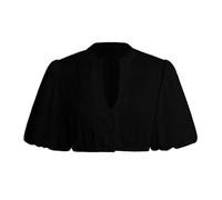 Dirndl Blouse Cap Sleeves Oktoberfest Women's Beer Clothing Dirndl Women's White Shirt Dirndl Blouse Cap Sleeves Bavarian Beer Festival Outfit Wedding Blouse Festive Blouses, E Black, M