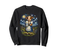 Dirndl Cow Beer Stein Starry Night Oktoberfest Art Sweatshirt