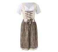 Dirndl for Women Large Sizes Costume Dress Green Dirndl Dress Including Dirndl Blouse Dirndl Apron 3-Piece Elegant Costume Dresses Modern Costume Dress Bavarian Costume Fashion for Oktoberfest Outfit