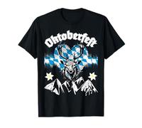 Dirndl Lederhose Hirsch Oktoberfest Bier Bayern Zeltfest Top T-Shirt