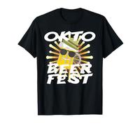 Dirndl Lederhose Kostüm JGA Sekt Hirsch Bier lustiger Spruch T-Shirt