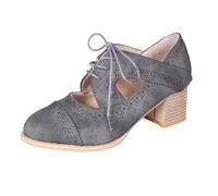 Dirndl Shoes Women's Costume Shoes Traditional Shoes with Heel Chunky Dance Shoes Bridal Shoes Block Heel Ballerinas Elegant Shoes for Dirndl Heel Shoes Clip White Shoes Women's Work Shoes, Grey A, 8