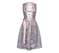 Dirndl Women's Long Traditional Dress Women's Modern Dirndl Dress Including Dirndl Blouse Lace Apron 2-Piece Elegant Dirndl Dresses Modern Costume Dress Refined Bavarian Costume for Oktoberfest