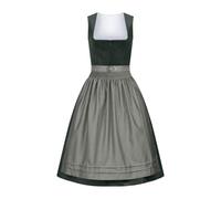 Dirndl Women's Midi Costume Dress Women's Blue Green Dirndl Dress Including Lace Apron 2-Piece Elegant Bavarian Outfit Modern Costume Dress Refined Costume Dresses for Oktoberfest and Carnival