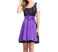 Dirndl Women's Traditional Skirt Women's Retro Dirndl Dresses Midi Costume Dress Costume Fashion Dirndl Complete Sets Festive Dirndl Dress Large Sizes Large Dress Suitable for Beer Festival Parties