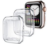 Dirrelo 3 Pack Case Compatible with Apple Watch Series SE 6/5/4 40mm Screen Protector, Full Cover Protective Case Soft TPU Bumper Cover Compatible with iWatch Series SE 6/5/4, 3 Clear