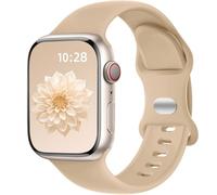 Dirrelo Compatible with Apple Watch SE Strap 40mm 42mm 41mm 38mm - Soft Silicone Sport Band Duarble Replacement for iWatch Apple Watch SE 3 2 Series 11 10 9 8 7 6 5 4 3 2 1 Straps, NutBrown
