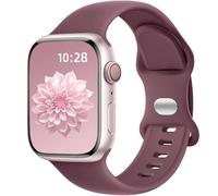 Dirrelo Compatible with Apple Watch SE Strap 44mm 45mm 46mm 42mm 49mm Women Men, Soft Silicone Sport Band Replacement for iWatch Apple Watch Series 11 10 9 8 7 6 5 4 3, Ultra 3 2 Strap,SmokeViolet