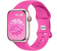 Dirrelo Compatible with Apple Watch Strap 40mm 41mm 38mm Women Men - Soft Silicone Sport Band Duarble Replacement for iWatch Apple Watch SE 3 2 Series 11 10 9 8 7 6 5 4 3 2 1 Straps, RoseRed