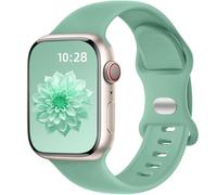 Dirrelo Compatible with Apple Watch Strap 44mm 45mm 46mm 42mm 49mm Women Men, Soft Silicone Sport Band Replacement for iWatch Apple Watch SE 3 2 Series 11 10 9 8 7 6 5 4 3, Ultra 3 2 Strap,MintGreen