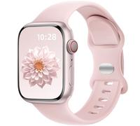 Dirrelo Compatible with Apple Watch Strap 45mm 44mm 46mm 42mm 49mm Women Men, Soft Silicone Sport Band Replacement for iWatch Apple Watch SE 3 2 Series 11 10 9 8 7 6 5 4 3, Ultra 3 2 Straps, Pink