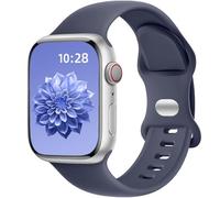 Dirrelo Compatible with Apple Watch Strap 45mm 44mm 46mm 42mm 49mm Women Men, Soft Silicone Sport Band Replacement for iWatch Apple Watch SE 3 2 Series 11 10 9 8 7 6 5 4 3, Ultra 3 2 Straps, Blue Gray