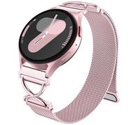 Dirrelo Compatible with Samaung Galaxy Watch 7 4 5 6 Strap 40mm 44mm - X-Shape Metal Magnetic Mesh Loop Band for Galaxy Watch FE/6 Classic 47mm 43mm/4 Classic 46mm 42mm/5 Pro Women, Rosegold