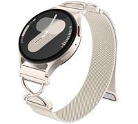 Dirrelo Metal Strap Compatible with Samaung Galaxy Watch 7 6 5 4 Strap 40mm 44mm - X-Shape Magnetic Mesh Loop Band for Galaxy Watch FE/6 Classic 47mm 43mm/4 Classic 42mm 46mm/5 Pro Women, Starlight