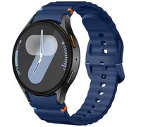 Dirrelo No Gap Band Compatible with Samsung Galaxy Watch 7 6 5 4 FE Strap 40mm 44mm, Soft Silicone Sport Wristband for Galaxy Watch 6 Classic 47mm 43mm/Watch 5 Pro/4 Classic, DarkBlue