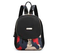 DIRRONA Small Backpack for Women - Convertible Chest Bag, Lightweight Waterproof Nylon Mini Rucksack, Stylish Sling Backpack Purse for Travel and Daily Use Abstract Multicolor