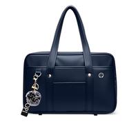 DIRRONA Women’s Shoulder Bag - Elegant PU Leather Handbag with Academic Style for Work, Study and Everyday Use, Lightweight Structured Tote Midnight Blue