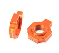 Dirt Bike Chain Tensioner Adjuster Swingarm Wheel Sliders Compatible With FE570 FS570 FE501 FE450 FE390 TE FE 125 250 300 Models(Orange Adjuster)