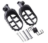 Dirt Bike Foot Pegs, Aluminium Footpegs Pedals Fit for Coleman Baja Taotao PW50 1981-2021 PW80 1983-2006, Pit Dirt Bike Motorcycle Minibike