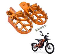 Dirt Bike Foot Pegs Motorcycle CNC Footpegs Foot Pedals Rests for Surron/Light Bee/Sur Ron S/Sur Ron X/X160/X260 Orange