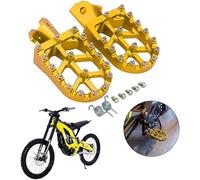 Dirt Bike Foot Pegs Motorcycle Footpegs Foot Pedals Rests CNC for Sur Ron Light Bee S/X Segway X260 X160 CRF150F 2003-2019 CRF230F 2003-2019 Pit Bike Gold