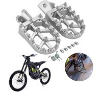 Dirt Bike Foot Pegs Motorcycle Footpegs Foot Pedals Rests CNC for Sur Ron Light Bee S/X Segway X260 X160 CRF150F 2003-2019 CRF230F 2003-2019 Pit Bike Silver