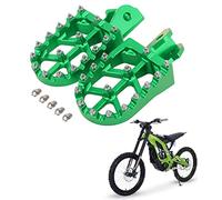 Dirt Bike Foot Pegs Motorcycle Footpegs Foot Pedals Rests CNC for Surron/Light Bee/Sur Ron S/Sur Ron X/X160/X260 CRF150F CRF230F 2003-2017 - Green