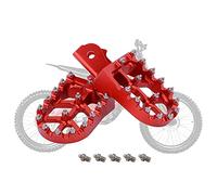 Dirt Bike Footpegs CNC Foot Pegs Foot Pedals Rests for Surron/Light Bee/Sur Ron S/Sur Ron X/X160/X260 Red