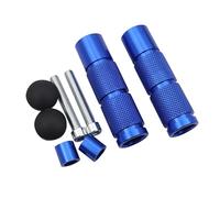 Dirt Bike Footpegs Motorcycle Bike Scooter Dirt Bike Footrests Foot Pegs Pedals Motocross ATV Universal Motorbike Foot Rests(Blue)