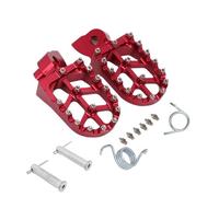 Dirt Bike Footpegs Motorcycle Foot Pegs Footpeg Pedals FootRest Fit For YAMAHA YZ 65 85 125 250 125X 250X 250FX 450FX WRF 250 Motorbike Foot Rests(Red pin)