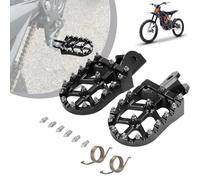 Dirt Bike Footpegs,Motorcycle Wide Foot Pegs Foot Pedals Rests CNC Aluminum Alloy With Springs for Sur Ron Light Bee Electric Bike CRF150F CRF230F 2003-2019-Black