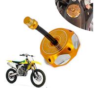 Dirt Bike Gas Cap,Motorcycle Gas Fuel Tank Cap with Breather Valve Universal CNC for SSR Taotao Apollo 125 110 Coolster Raptor Peace 50 70 80 90 110 150 DB10 DB14 SDG107 Pit Dirt Bike ATV Gold