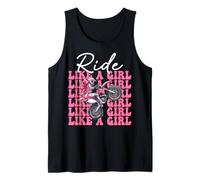 Dirt Bike Girl Motocross Dirt Biking Ride Like A Girl Tank Top