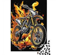 Dirt Bike Jigsaw Puzzles Puzzles for Adults Kids. 1000 Piece Great Gifts Challenge Toy Educational Game Home Decoration for Adults& Kids Age 14 Years Up 1000pcs (75x50cm)