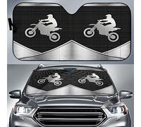 Dirt Bike Life On The Road Minimalist Design Windshield Sun Shade Keep Cooler Car Windscreen Sunshade Portable Windscreen Car Sunshades Universal For Va-Ns Cars Vans M