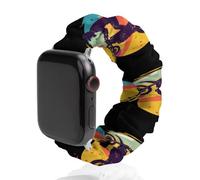 Dirt-Bike-Motocross Rider Watch Band Compatible with Apple Watch Elastic Scrunchie Watch Strap Replacement Wristband