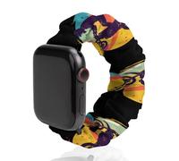 Dirt-Bike-Motocross Rider Watch Band Compatible with Apple Watch Elastic Scrunchie Watch Strap Replacement Wristband