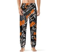 Dirt Bike Mountain Motorcycle Men's Pajama Bottoms Sleep Lounge Soft Comfy Pants Sleepwear